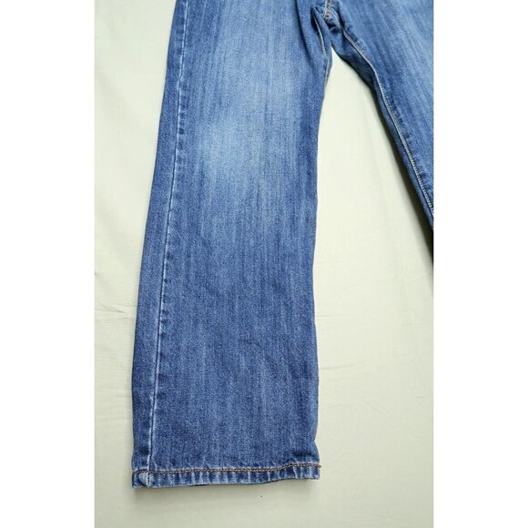 Oleg Cassini American Dungarees Straight Blue Jeans Dark Wash Mens Size 34x29.5 - Picture 4 of 13